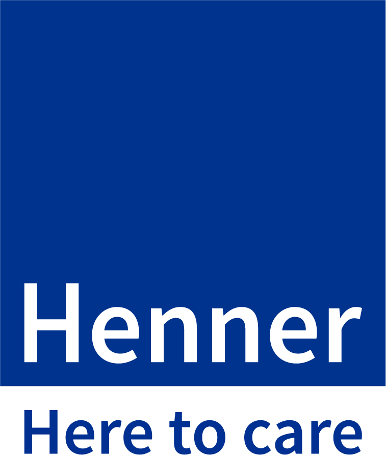 Logo Henner : Here to care